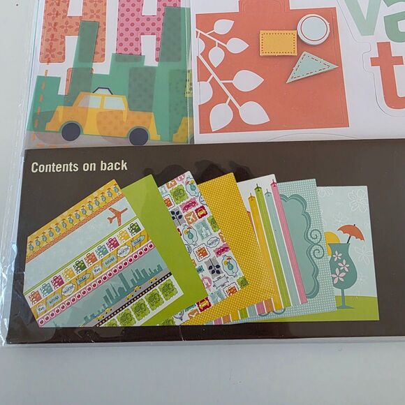 Recollections Travel Scrapbook Page Kit NEW - Picture 3 of 8